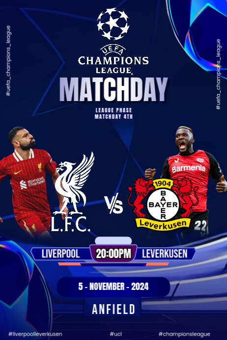 Copy of Liverpool vs leverkusen | PosterMyWall
