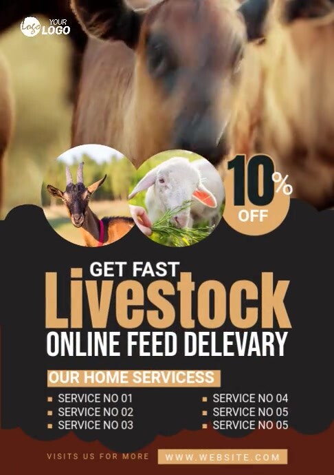 livestock feed Delivery Template | PosterMyWall