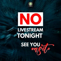 livestream cancelled Instagram na Post template