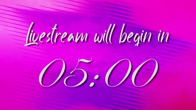 Live Countdown Design livestream countdown video Template | PosterMyWall