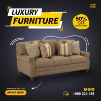 Living Room Furniture Square (1:1) template