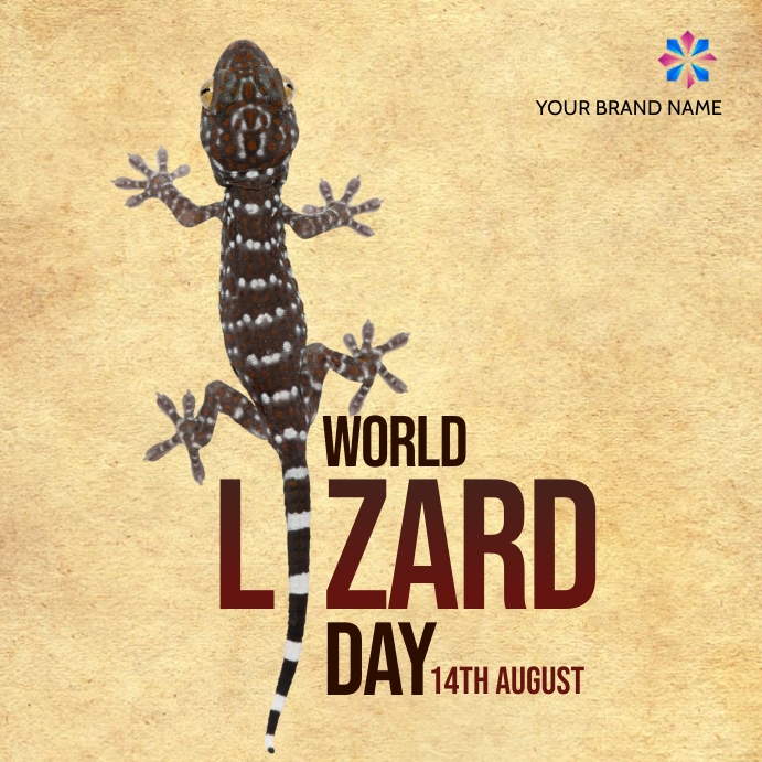 lizard Day 14 august Template | PosterMyWall