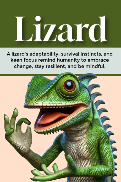 Lizard Template | PosterMyWall