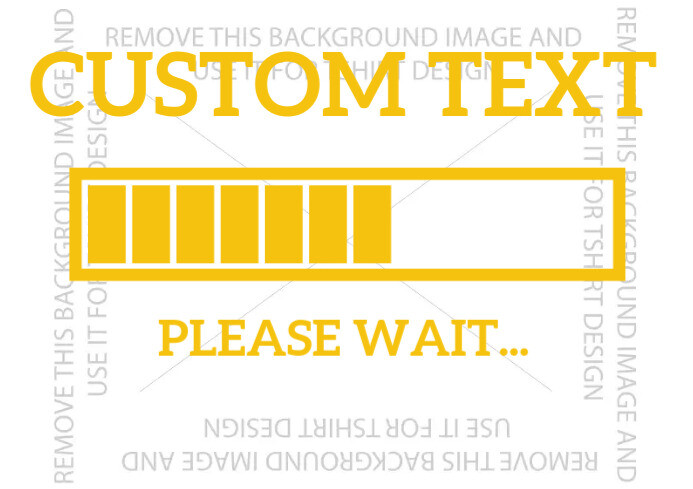 loading custom text tshirt template A3