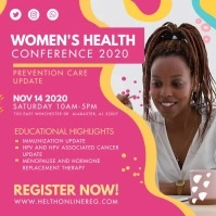 Local Health Conference for Women Advert Cuadrado (1:1) template