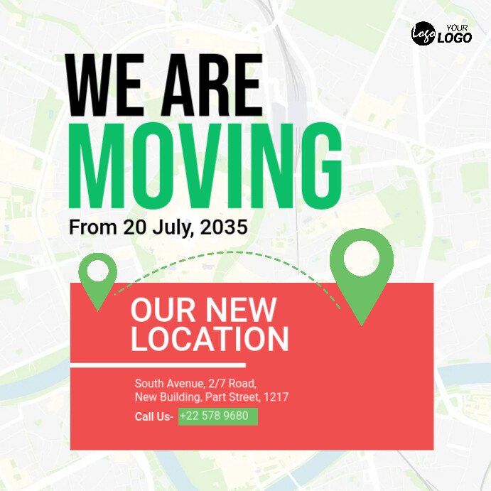 Relocating Advertisement Examples Location Change Ad Template | PosterMyWall