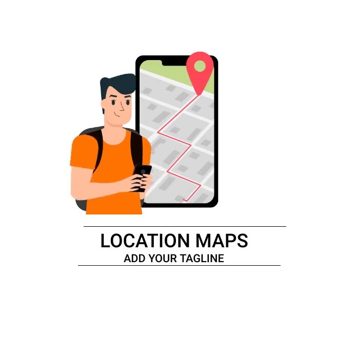 Location maps animated logo Template | PosterMyWall