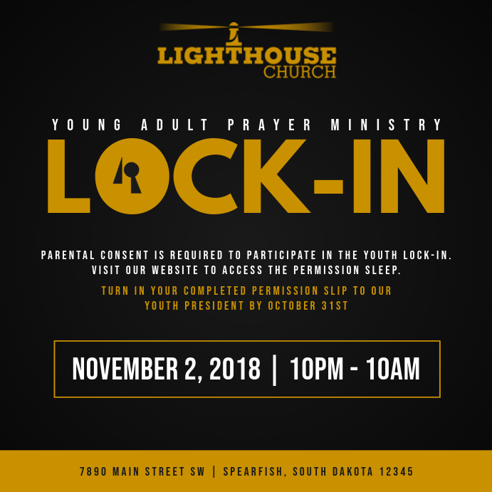 Lock In Template Postermywall