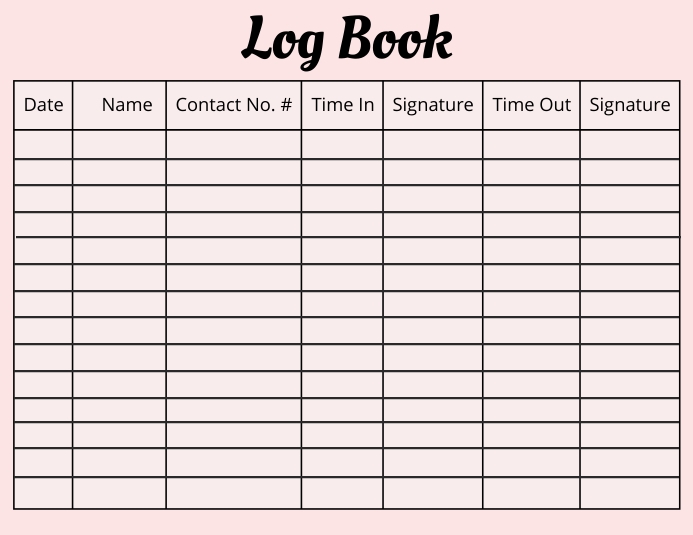 Log Book Template | PosterMyWall