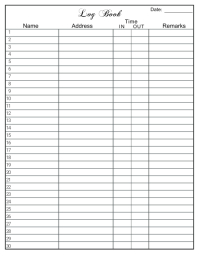 7.9K+ Free Templates for 'Visitor log book sample design' | PosterMyWall