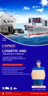 Logistic and transport  cargo services banner Ibhana Eligoqekela Phezulu 3' × 6' template