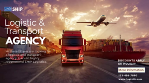 LOGISTIC and transport Ekran reklamowy (16:9) template