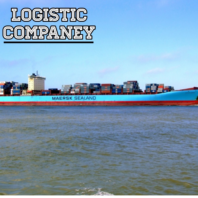 Logistic companey Instagram Post template