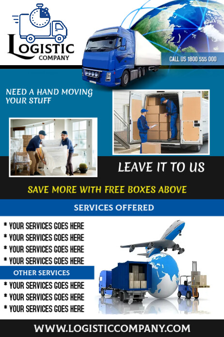 Logistic Design Sample LOGISTIC Template | PosterMyWall