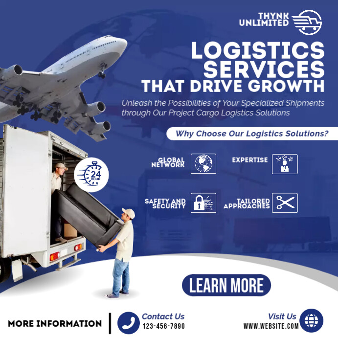 logistic services Template | PosterMyWall