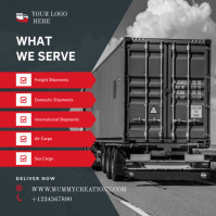 logistic service Template | PosterMyWall