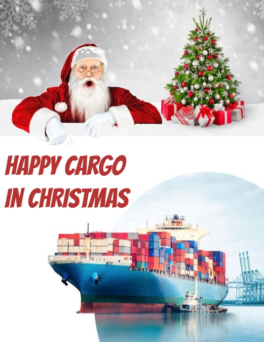 Logistics & Christmas Ulotka (US Letter) template