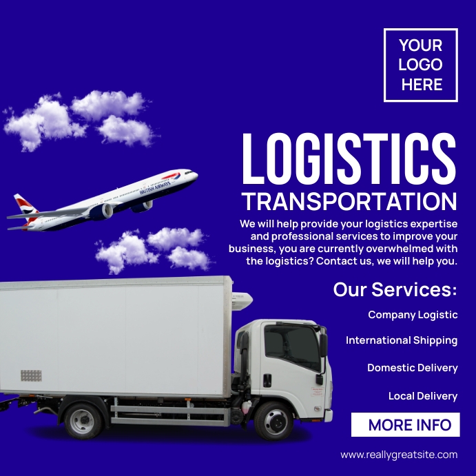 Logistics Ad Flyer Template | PosterMyWall