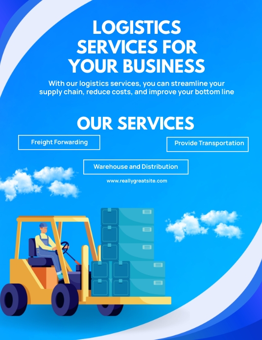 Logistics Ad Flyer Template | PosterMyWall