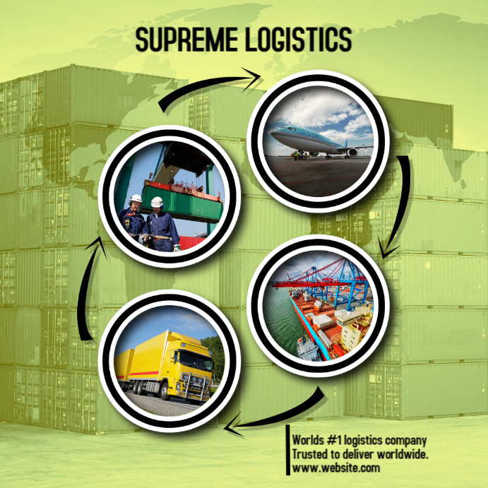 Logistics advert Template | PosterMyWall