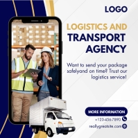 LOGISTICS & transportation AGENCY TEMPLATE | PosterMyWall