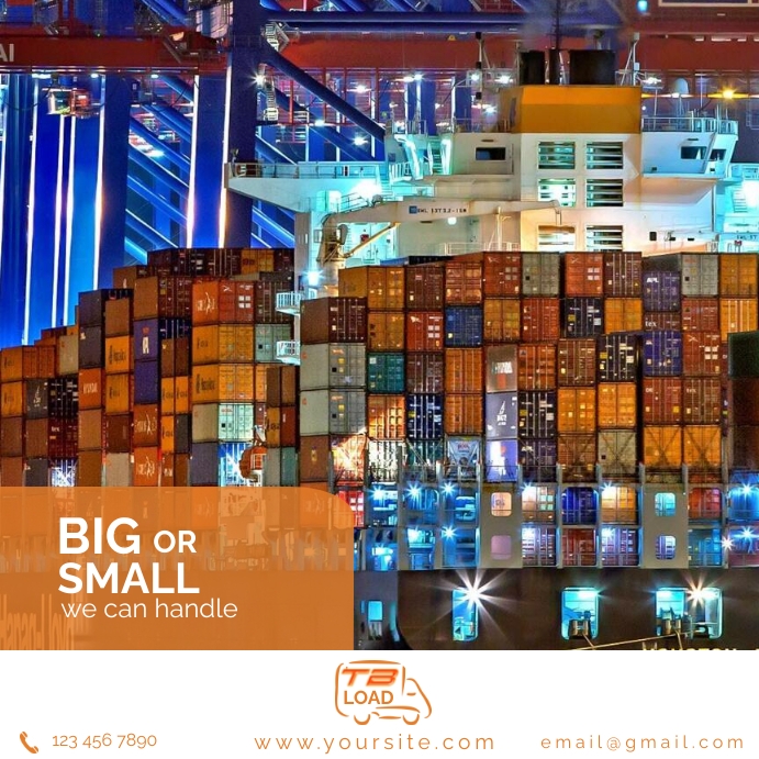 Logistics company Instagram Plasing template