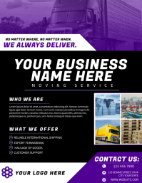 Logistics Company Flyer Pamflet (VSA Brief) template