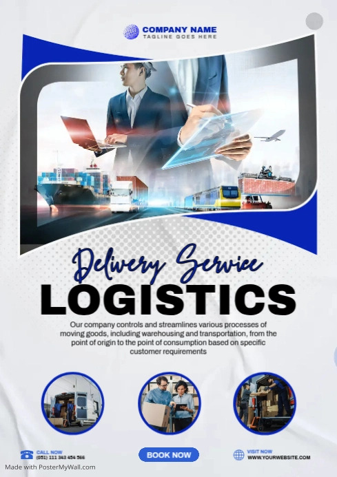 Logistics Template PosterMyWall