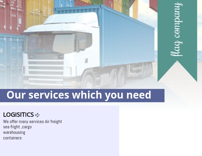 Logistics Template PosterMyWall