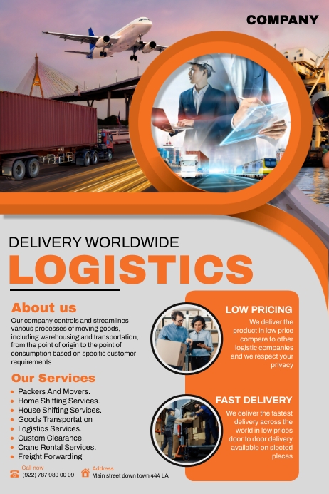 Logistics Template | PosterMyWall