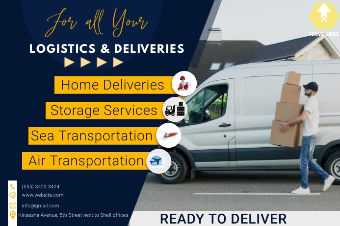 Copy of Logistics | PosterMyWall