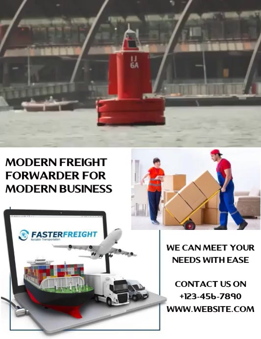 LOGISTICS FLYER DESIGN Pamflet (VSA Brief) template