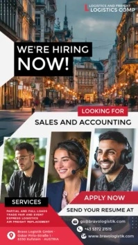 Logistics Hiring Display Template