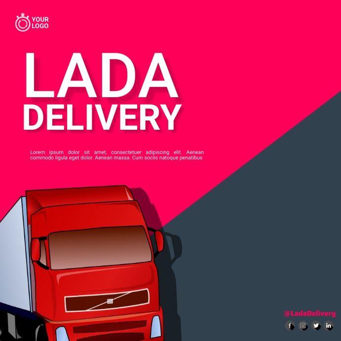 logistics poster ad Template | PosterMyWall