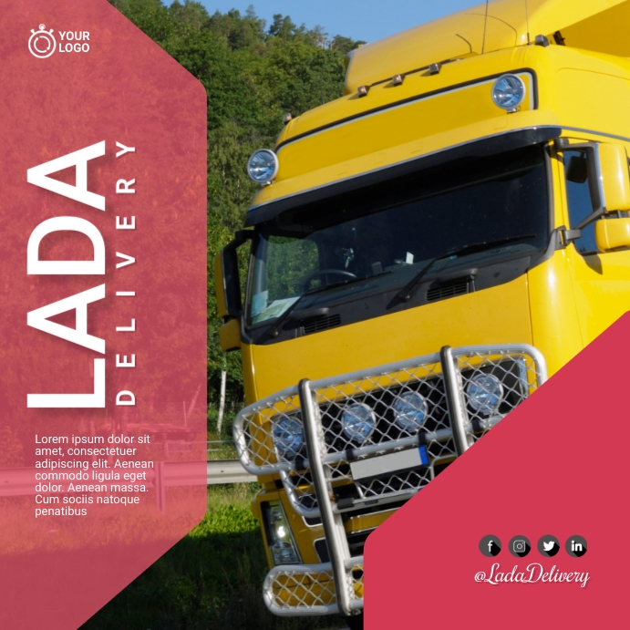 logistics poster ad Template | PosterMyWall