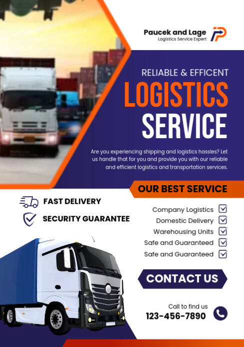 Logistics Service Design logistics service template | PosterMyWall