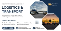 Logistics Services  Facebook Shared Image template