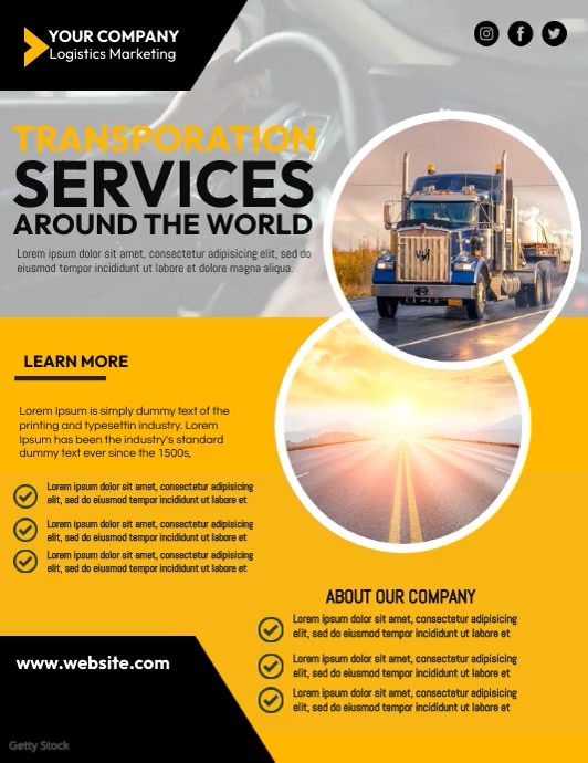 Logistics Service Design Logistics Design Template