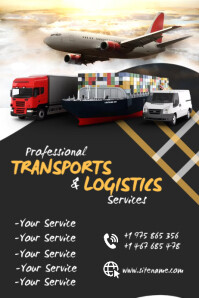 Logistics Ad Flyer Template | PosterMyWall