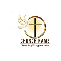 Logo, Jesus, prayer, Church, Christian template