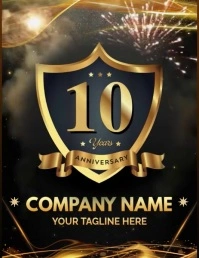 Logo Anniversary 10 th Iflaya (Incwadi ye-US) template