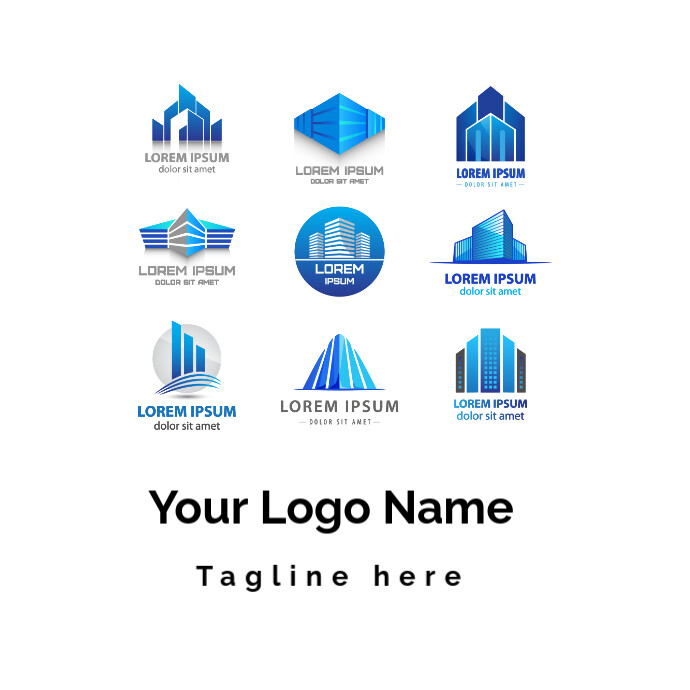Logo Building Real Estate, Logo, Free Logo Design Template, Text Logo ...