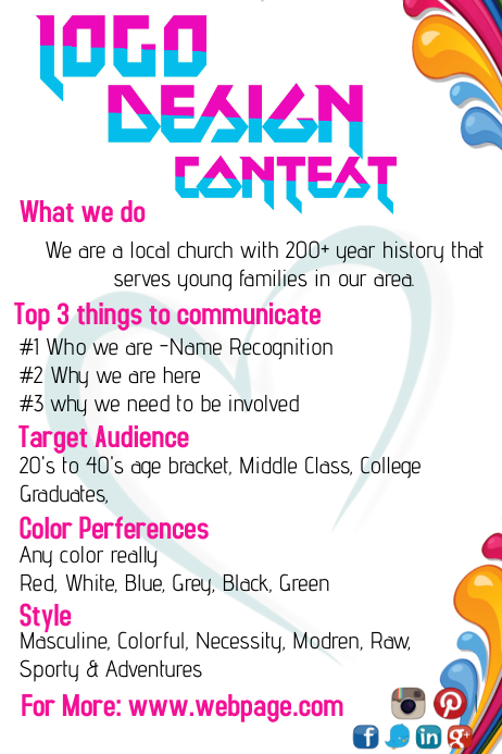 Logo Design Contest Template PosterMyWall Logo Design Contest Template PosterMyWall