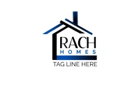 Logo Design for Interior White Label size Étiquette template