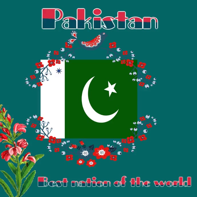 Logo design Pakistan's flag logo design Instagram Post template