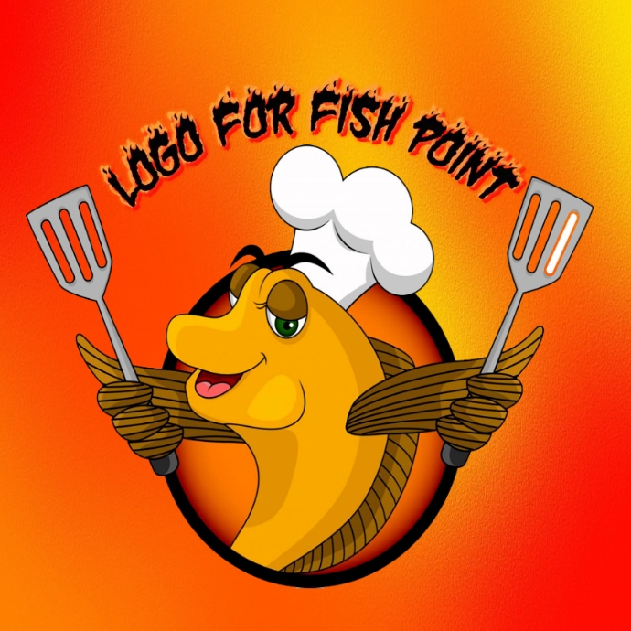 Logo for Fish point / Fish Chef Logo Template | PosterMyWall