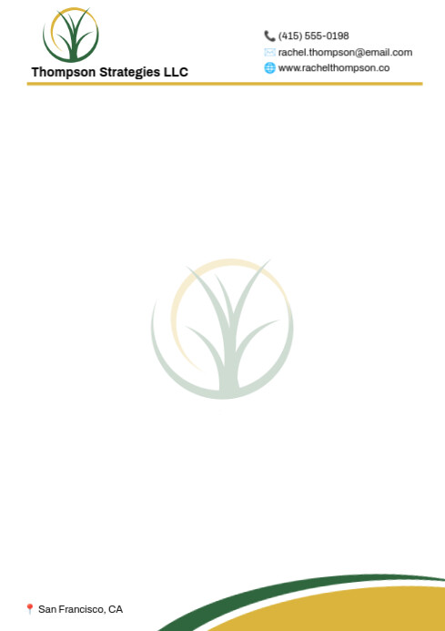 Logo Letter Head Watermark A4 template