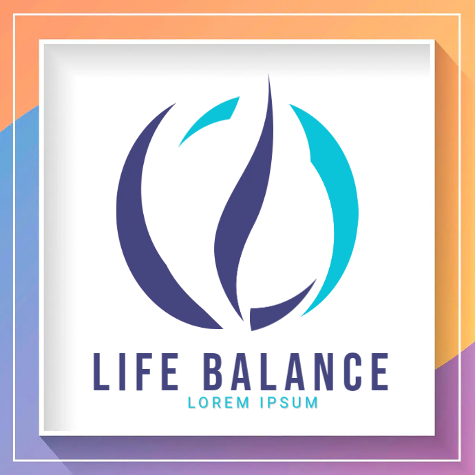 Balance Logo Example Logo Life Balance Template | PosterMyWall