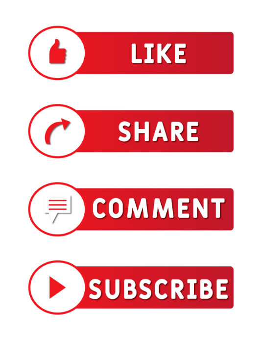 Logo Like, Share, Comment, Subscribe Рекламная листовка (US Letter) template