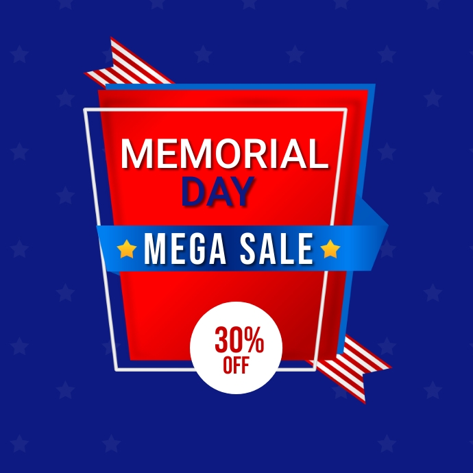 Logo Memorial Day template